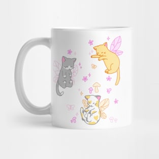 fairy kitties (pink/white/orange) Mug